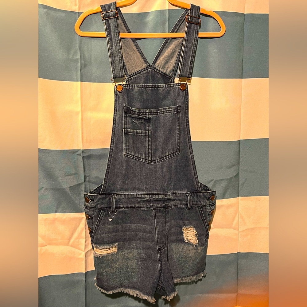 Ci Sono size Large Denim overall shorts